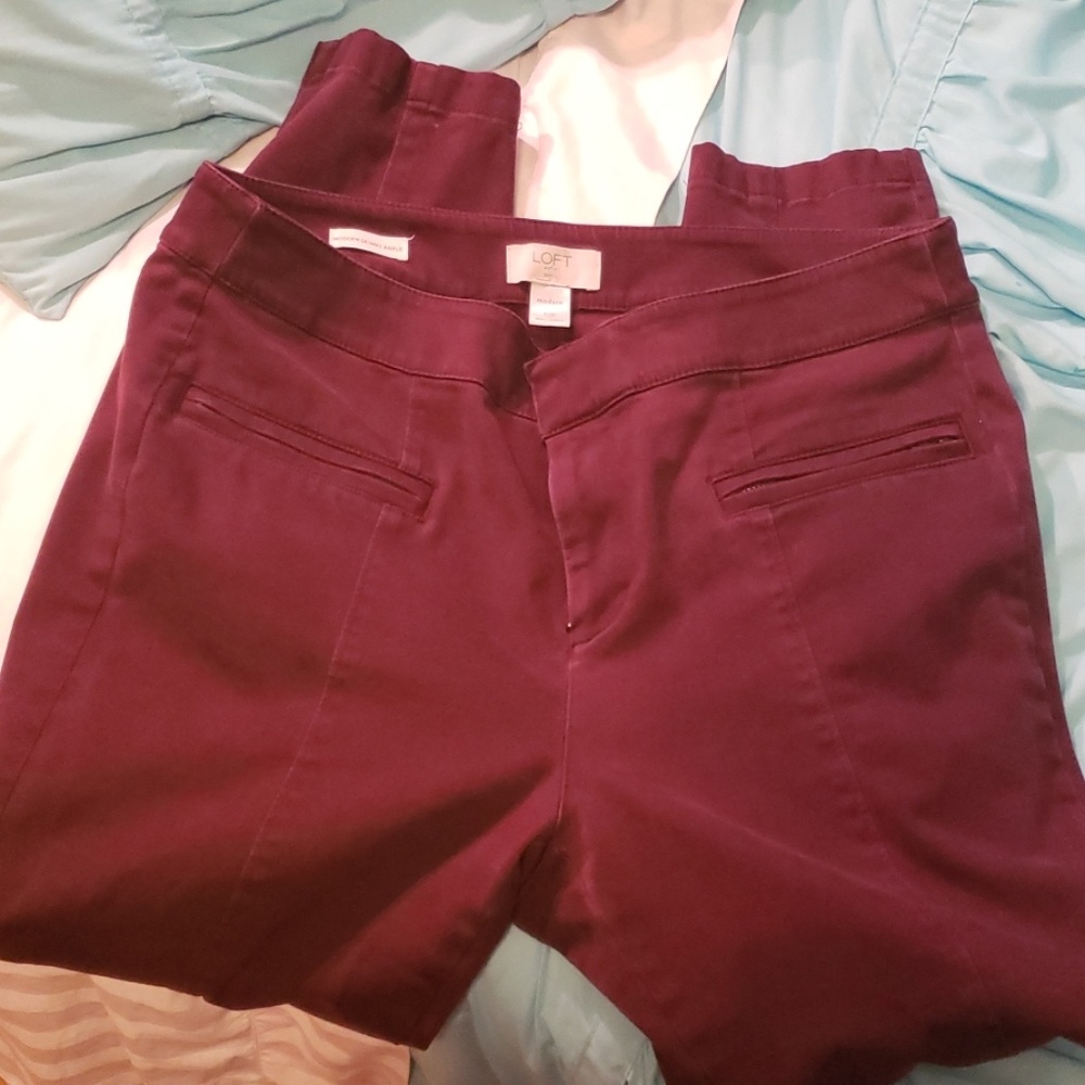 LOFT OUTLET MODERN SKINNY ANKLE PANTS